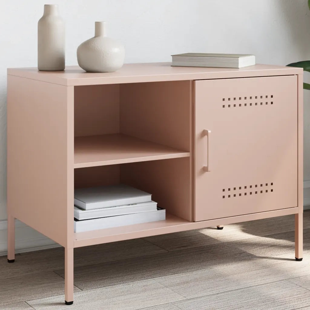 Mobile TV Rosa 68x39x50,5 cm in Acciaio 842996