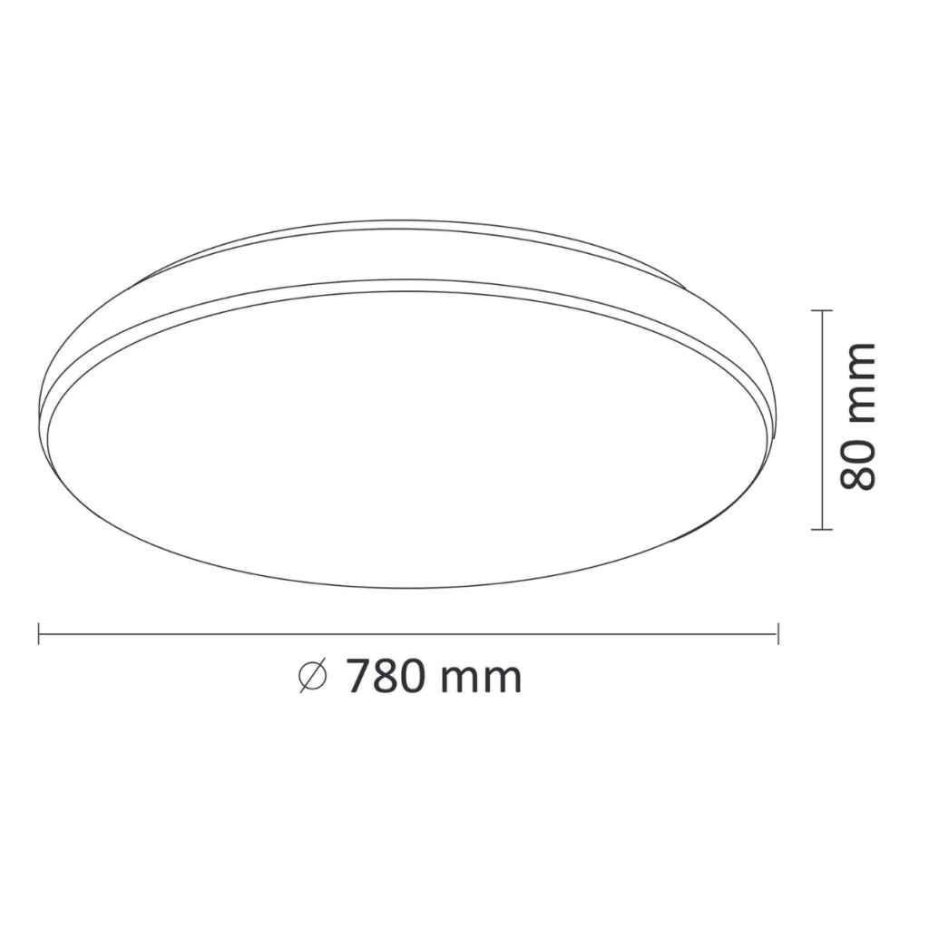 Plafoniera LED 78cm 100W dimmer telecomando Pirius Polux