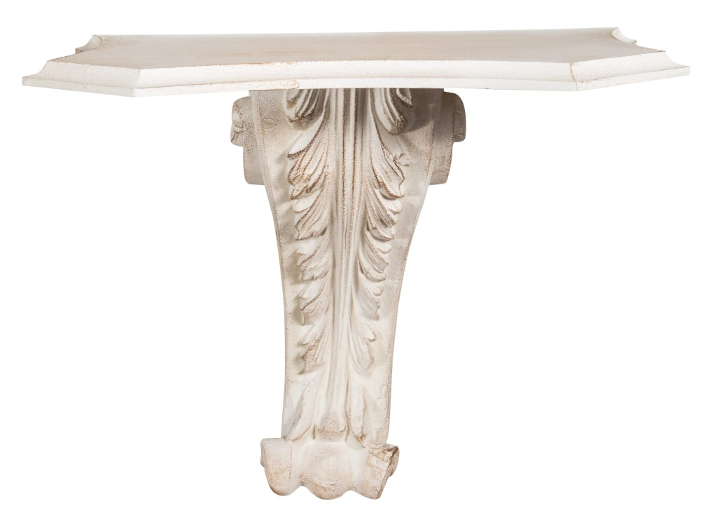 Biscottini MENSOLA A MURO IN LEGNO FINITURA BIANCO ANTICATO L39XPR24XH33 cm Made in Italy