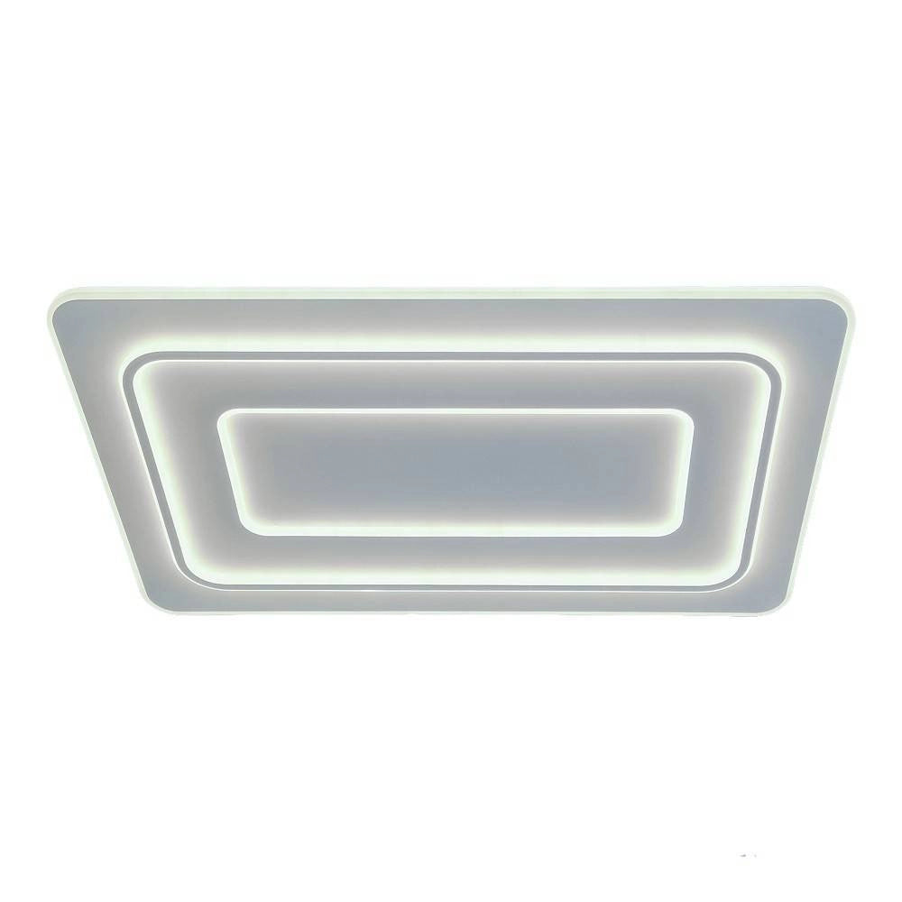 Trade Shop - Lampadario Plafoniera Led Rettangolare 123w 3 Tonalità Luce Bt Telecomando C66-3c -