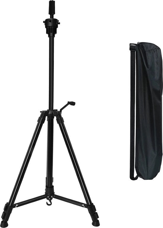Piastra di sostegno per capelli in alluminio regolabile con tasca portatile | 24-64 cm - Piastra di sostegno per capo