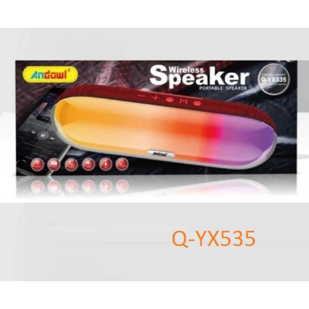 Trade Shop - Altoparlante Bluetooth Ios/android Portatile Ricaricabile Q-yx535 Tecnologia Rgb -