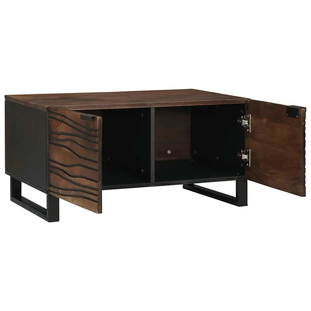Tavolino da salotto Marrone e Nero 80 x 50 x 40 cm 4018013