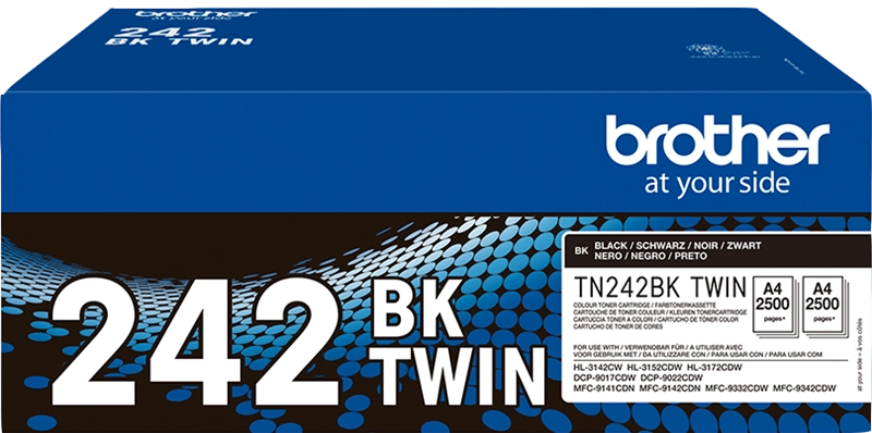Brother TN-242BKTWIN cartuccia toner 2 pz Originale Nero