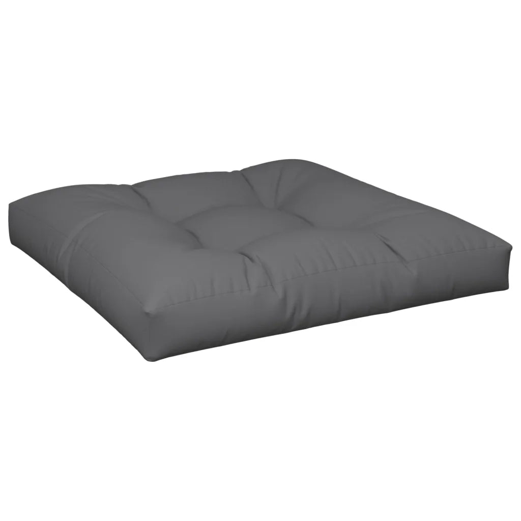 Cuscino per Pallet Antracite 80x80x12 cm in Tessuto 360491