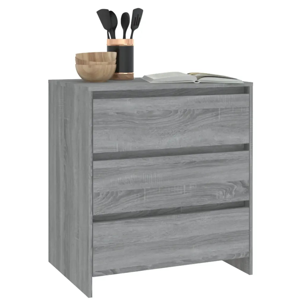 Credenza | Madia | Buffet da pranzo | Armadio da pranzo Grigio Sonoma 70x41x75 cm in Truciolato