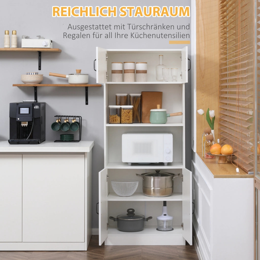 Credenza Cucina Armadio Landhaus ¨C Zephmum ¨C Bianco Nero 70x40x170 cm