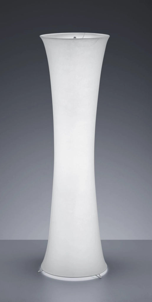 GRAVIS PIANTANA IN COTONE BIANCO D. 35 H. 123 2 LUCI ATTACCO E27