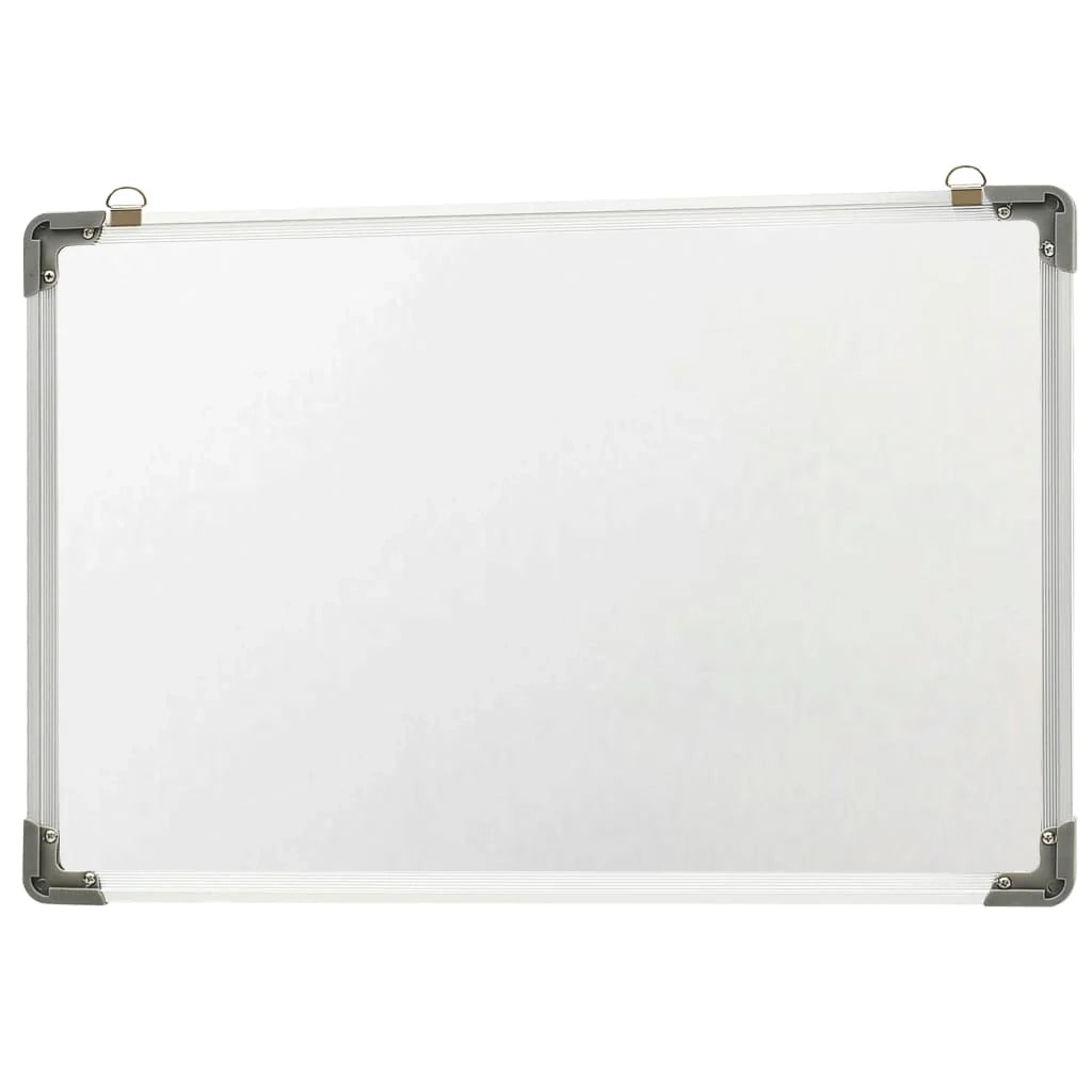 Lavagna magnetica pannello di scrittura per la scuola la casa o l'ufficio cancellabile a secco 50 x 35 cm acciaio bianco 02_0045448