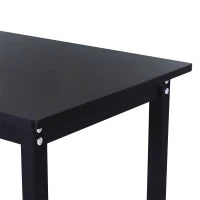 Scrivania a L per Casa e Ufficio ad Angolo Piedini Regolabili per Lavoro, Studio o Gaming Nera Pannello Truciolare di Grado E1, Metallo 168Lx120P x75Acm