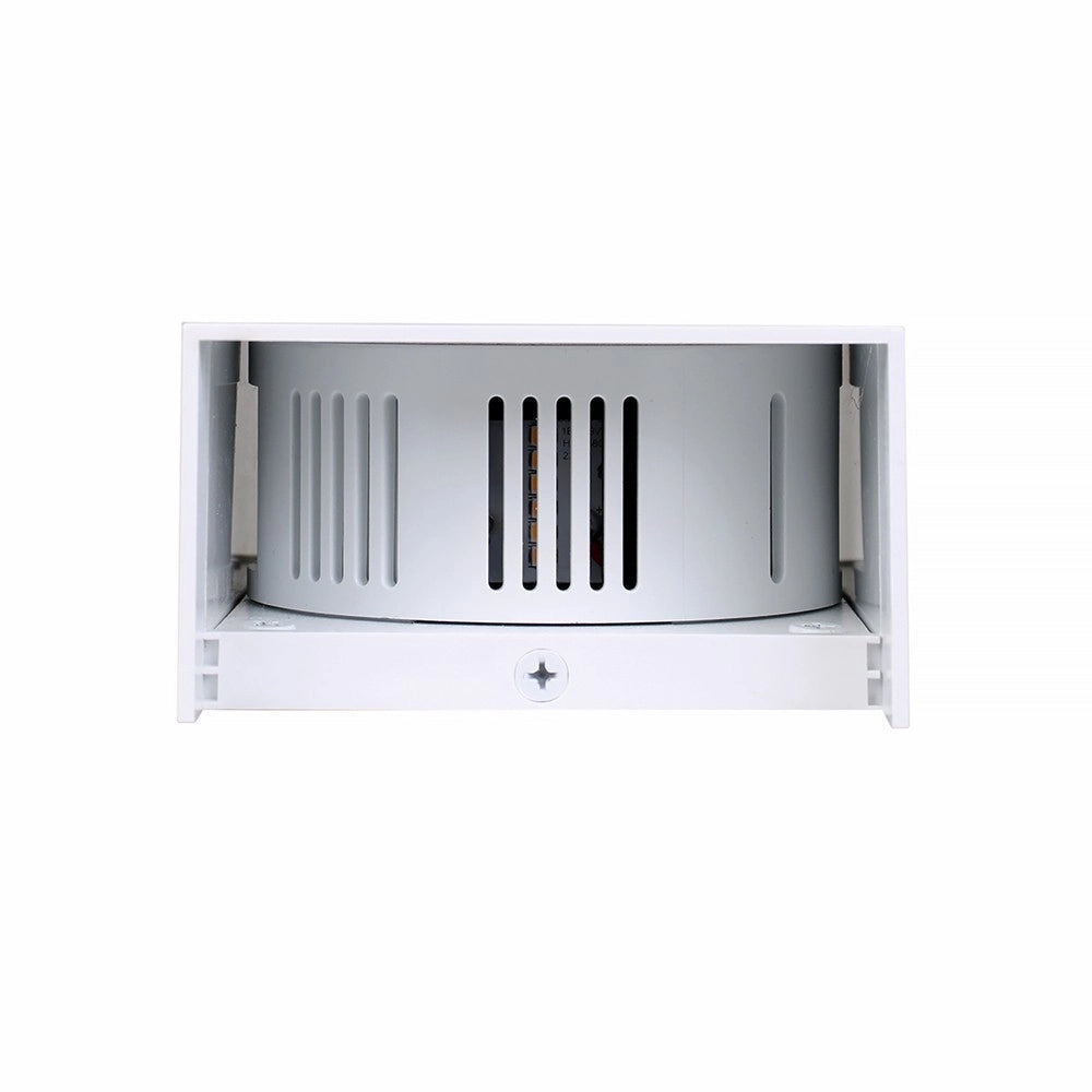 Trade Shop - Applique Led Esterno Rettangolare 10w Doppia Emissione Di Luce 3000k 4000k 640-b - -bianco Caldo      -