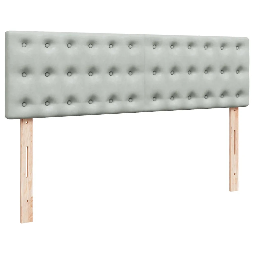 Struttura Letto Pouf con Materasso 140x190 cm Velluto 3312764