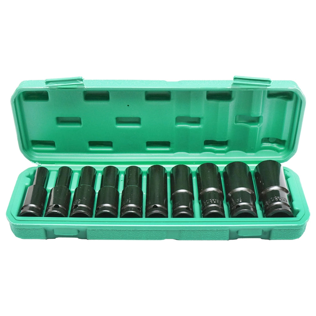 Set di 10 chiavi a bussola a impatto lunghe Breckner Germany