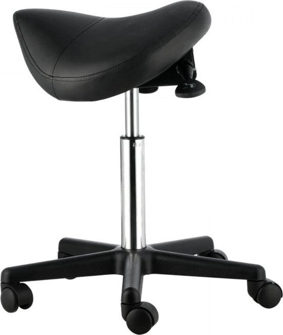 Sedia con ruote - Ciglia ergonomiche - Regolabile in altezza - Pelle PU - Sedile