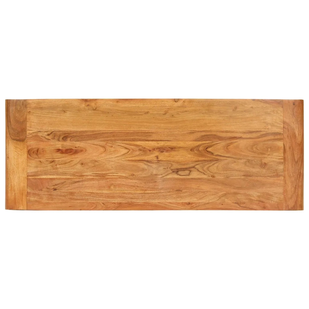 Table console 110x40x76cm Bois d'acacia massif et finition miel