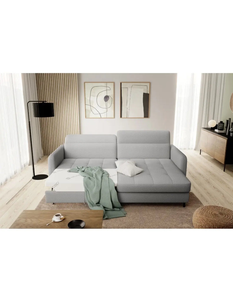 Divano ad angolo collezione GOUMSI colore Grigio chiaro