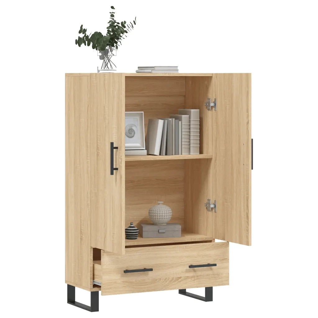 Credenza Rovere Sonoma 69,5x31x115 cm in Legno Multistrato 828263