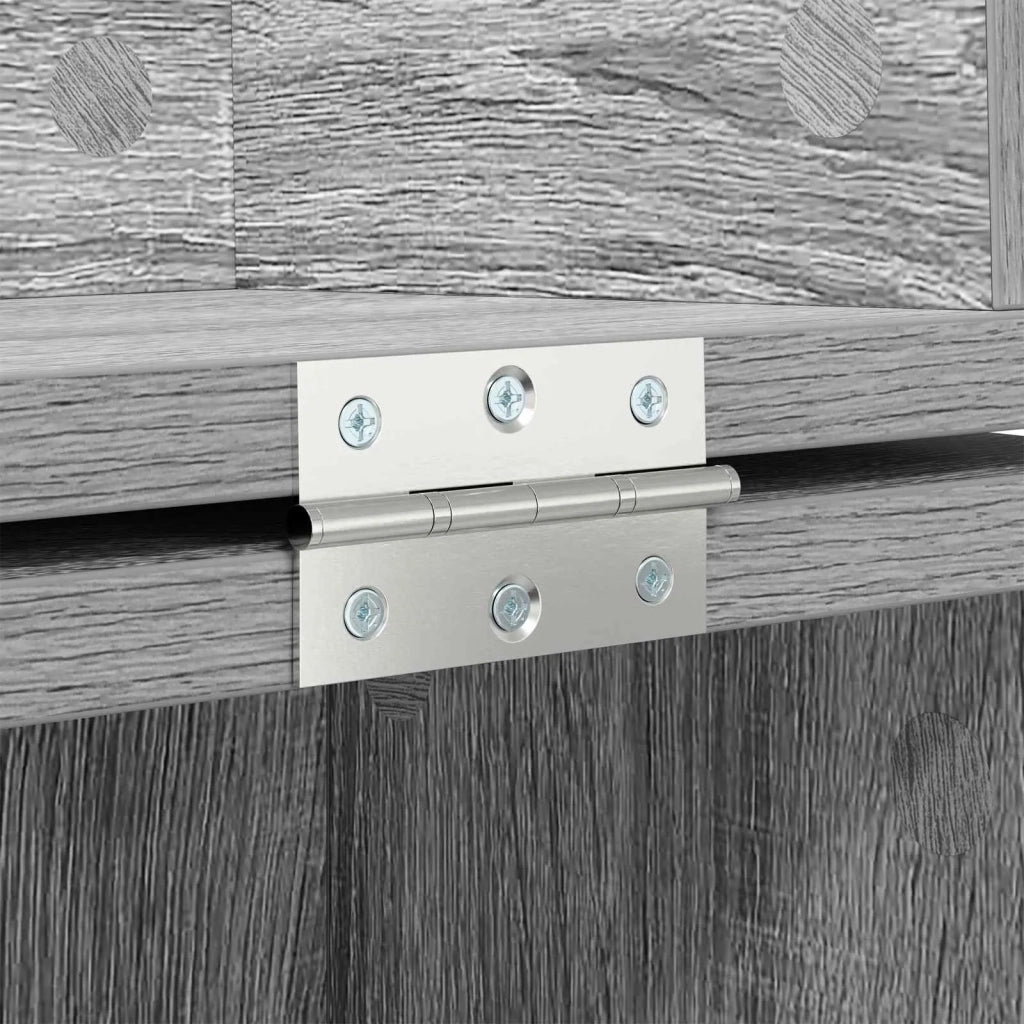Scrivania studio Sonoma grigio 130 x 40 x 19,5 cm 8006681