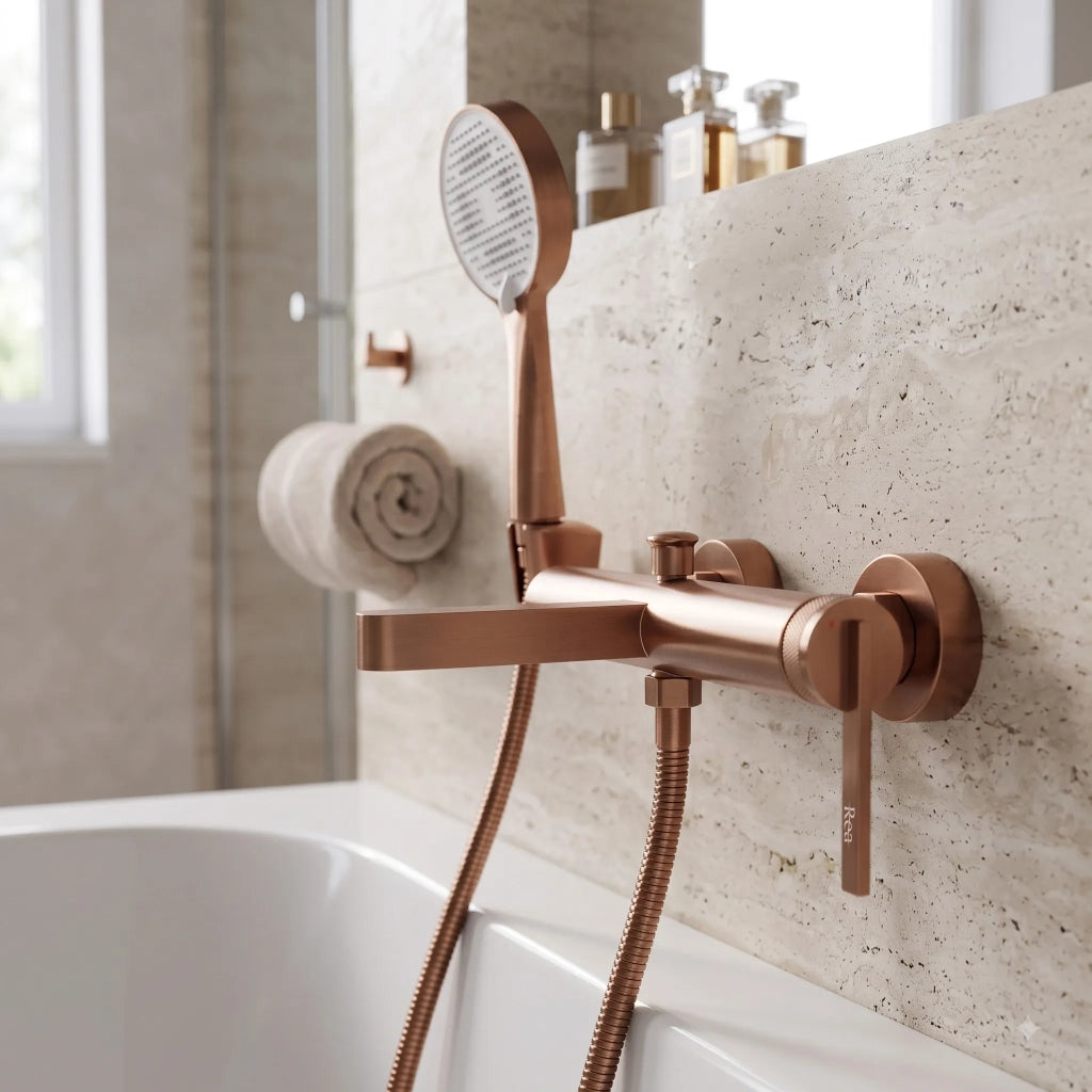 Rubinetto Da Vasca Rea Grace Brush Copper