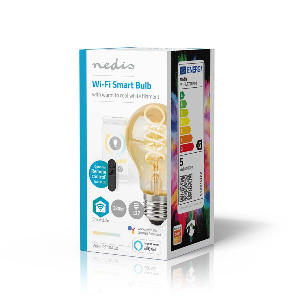 Lampadina SmartLife Wi-Fi connessa LED 5W 360lm E27 Bianco Nedis