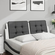 vidaXL Cuscino Testiera Nero e Bianco 120 cm in Similpelle