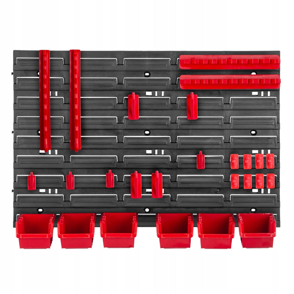 Pannello portautensili KADAX da parete per officina, 58x39 cm, 6 scomparti, 20 supporti, garage.