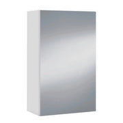 Mobile Pensile Bagno Con Anta A Specchio E Ripiani Interni Design Moderno Minimal Salvaspazio In Melaminico Per Arredo Bagno 65 X 40 X 21 Cm Bianco