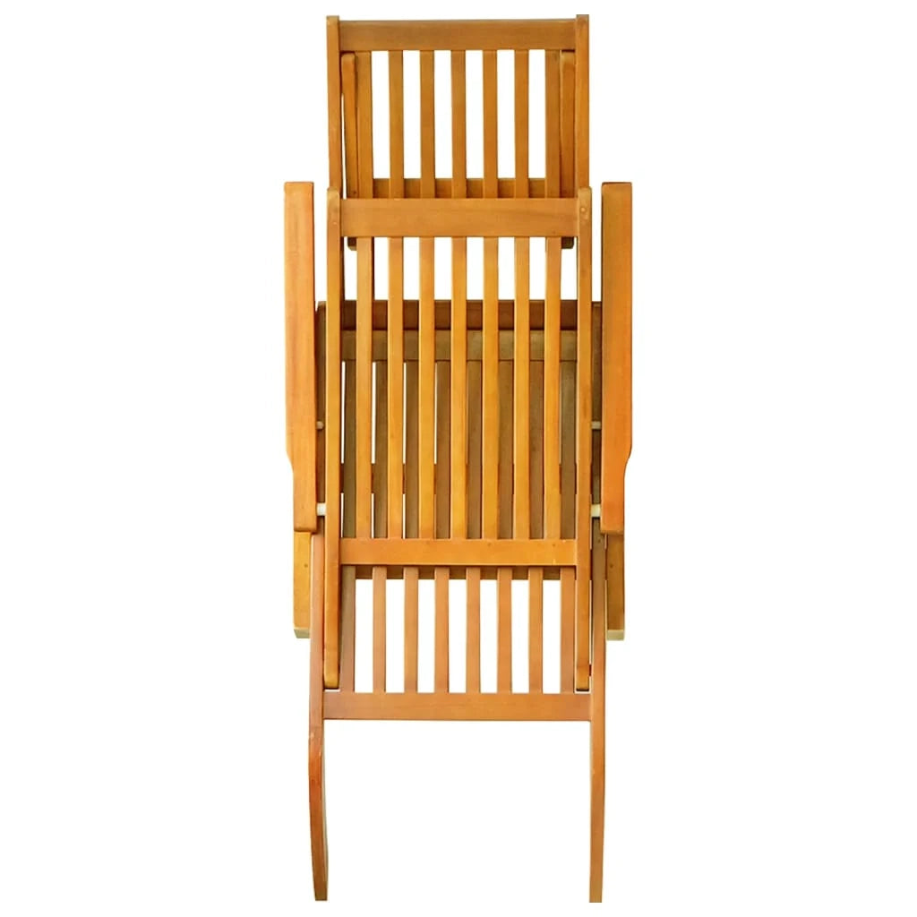 Sedie da esterno con poggiapiedi e tavolo 167 x 56 x 75 cm legno massello di acacia 02_0011918