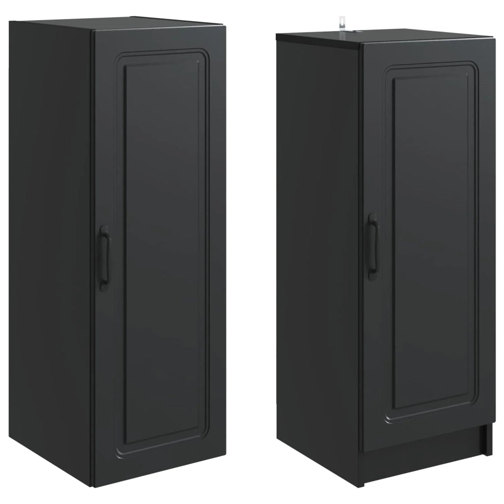 Set di armadi 2 pcs Nero Legno ingegnerizzato 3416953