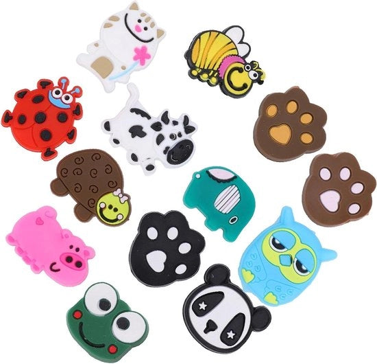 Racchetta da Tennis Trillingsdemper Forma Animale Trattamento Trillingsdempers Tennis Dampening Siliconici - 13 Pezzi