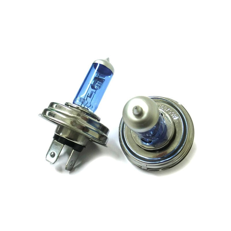 Coppia 2 Lampade H5 H4 P45t 12V 60/55W Effetto Xenon Bianco Compatibile Auto d’Epoca