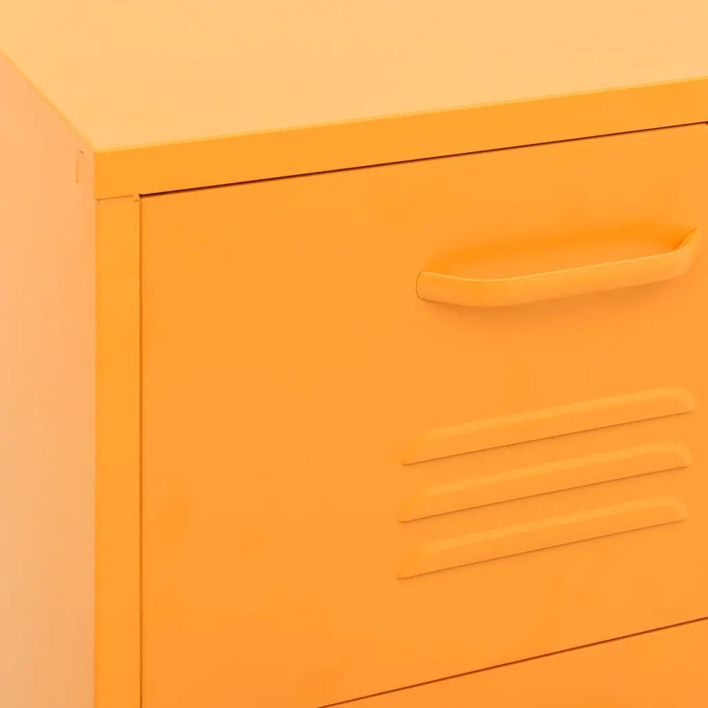 Armadietto Giallo Senape 42,5x35x101,5 cm in Acciaio 336182