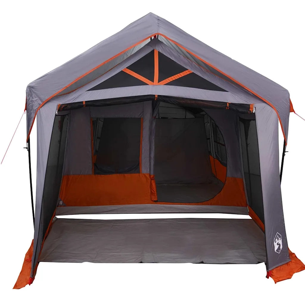 Tenda Familiare con tetto Grigio e arancione 620 x 322 x 240 cm 4100699