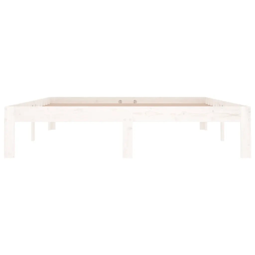 Giroletto Bianco in Legno Massello di Pino 140x190 cm 810346