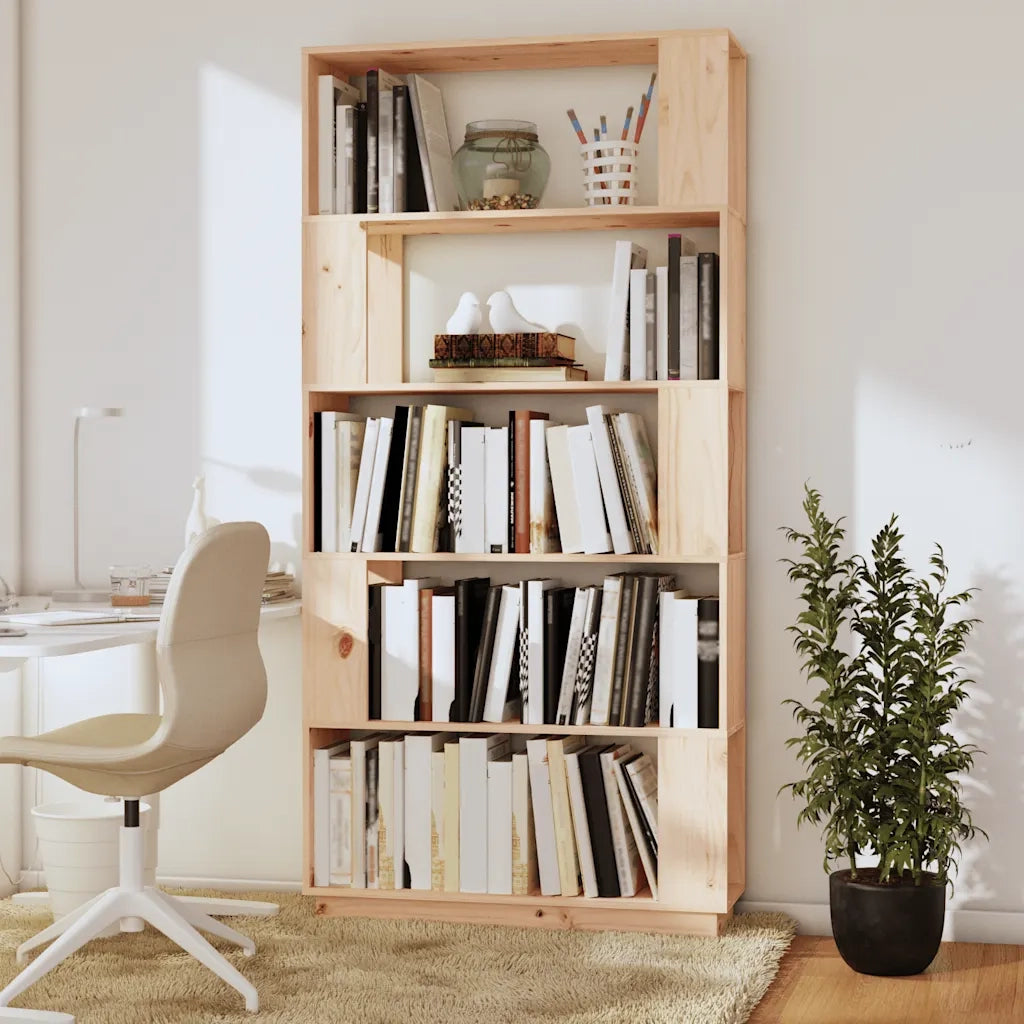 Libreria/Divisorio 80x25x163,5 cm Legno Massello di Pino 814064