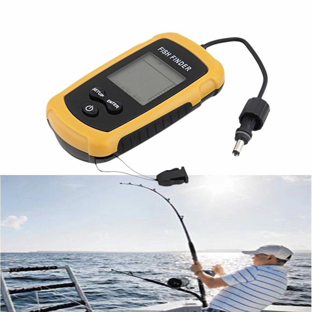 Trade Shop - Ecoscandaglio Sonar Sonda Portatile Pesca Acqua Dolce Salata Cerca Pesci -