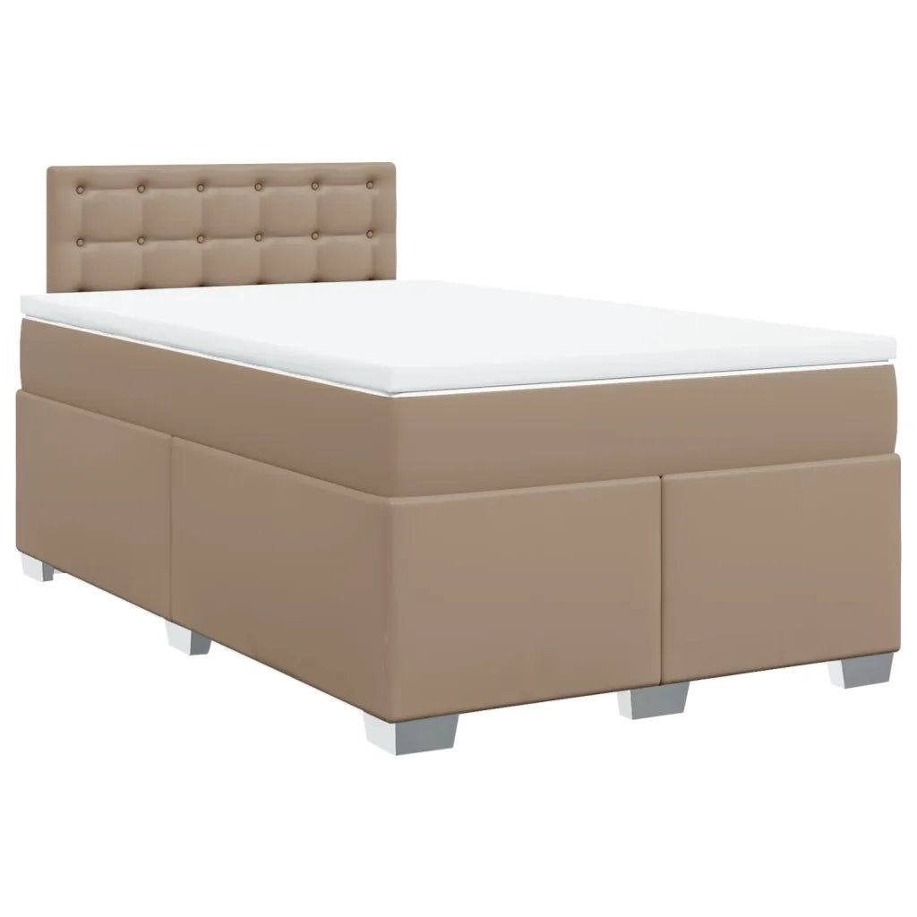 Giroletto a Molle con Materasso Cappuccino 120x190cm Similpelle