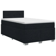 Letto box spring con materasso Nero 120 x 190 cm Tessuto 3450434