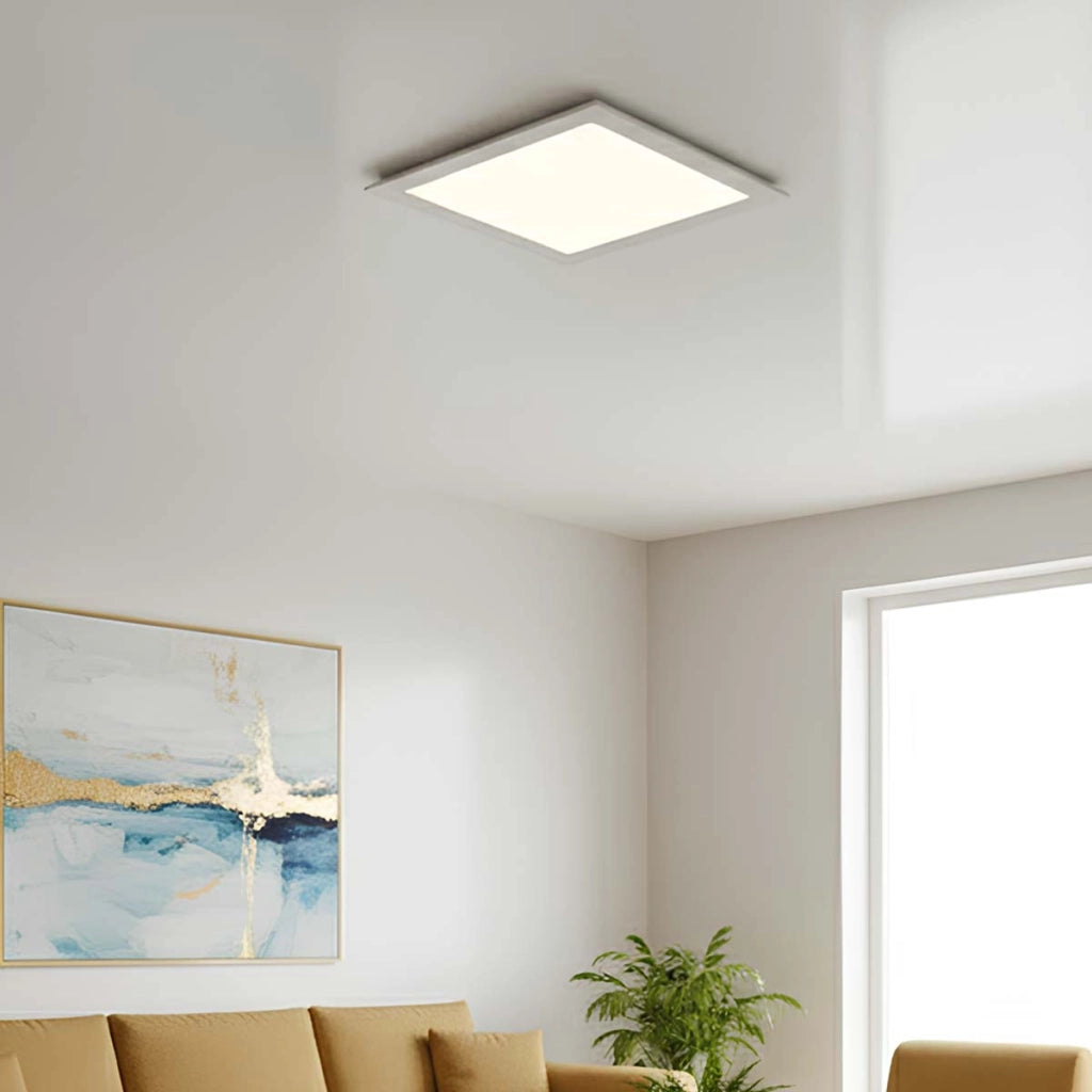 Pannello LED Quadrato 25W 29.2x29.2cm Incassato nel Soffitto Design Extra Piatto Bianco Avizar