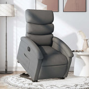 Poltrona Alzapersona Reclinabile Elettrica Grigio Scuro Tessuto 3204003