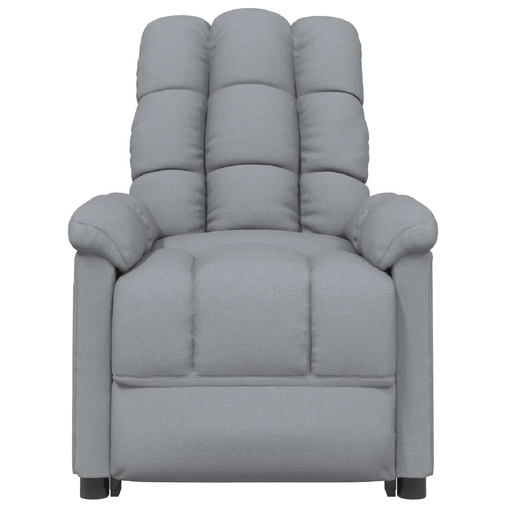 Poltrona Elettrica Massaggiante Grigio Chiaro in Tessuto cod mxl 32346