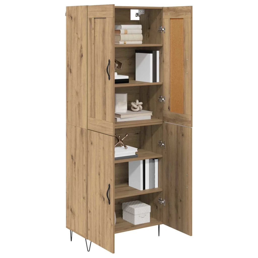Credenza-Buffet-Armadio da cucina Rovere artigianale 69,5 x 34 x 180 cm 200609