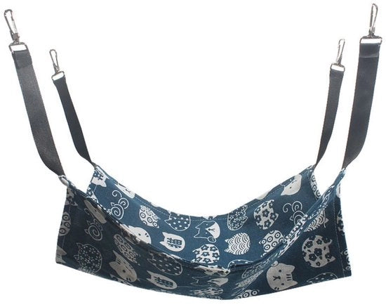 Hangmat per Animali da Appartamento - Letto per Animali da Appendere - Letto per Animali Leggero per Primavera e Estate - Letto per Animali da Appendere - Letto per Animali Doppia Faccia - Lavabile - Adatto per Animali fino a 9 kg - 53 x 35 cm