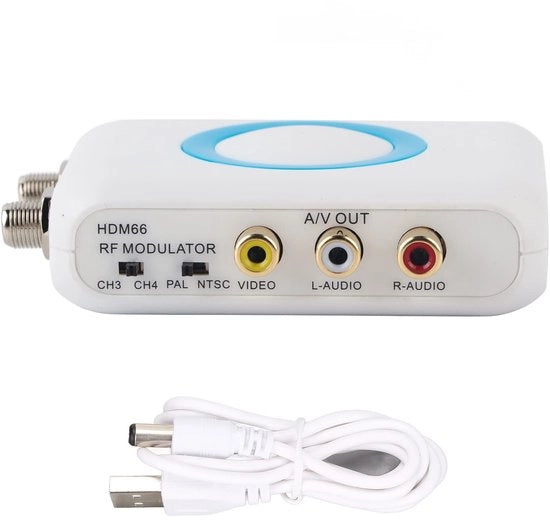 Convertitore HDMI a RF - Modulatore RF - Demodulatore VHF - Adatto per dispositivi HD - Formato compatto - Ideale per sistemi CATV domestici