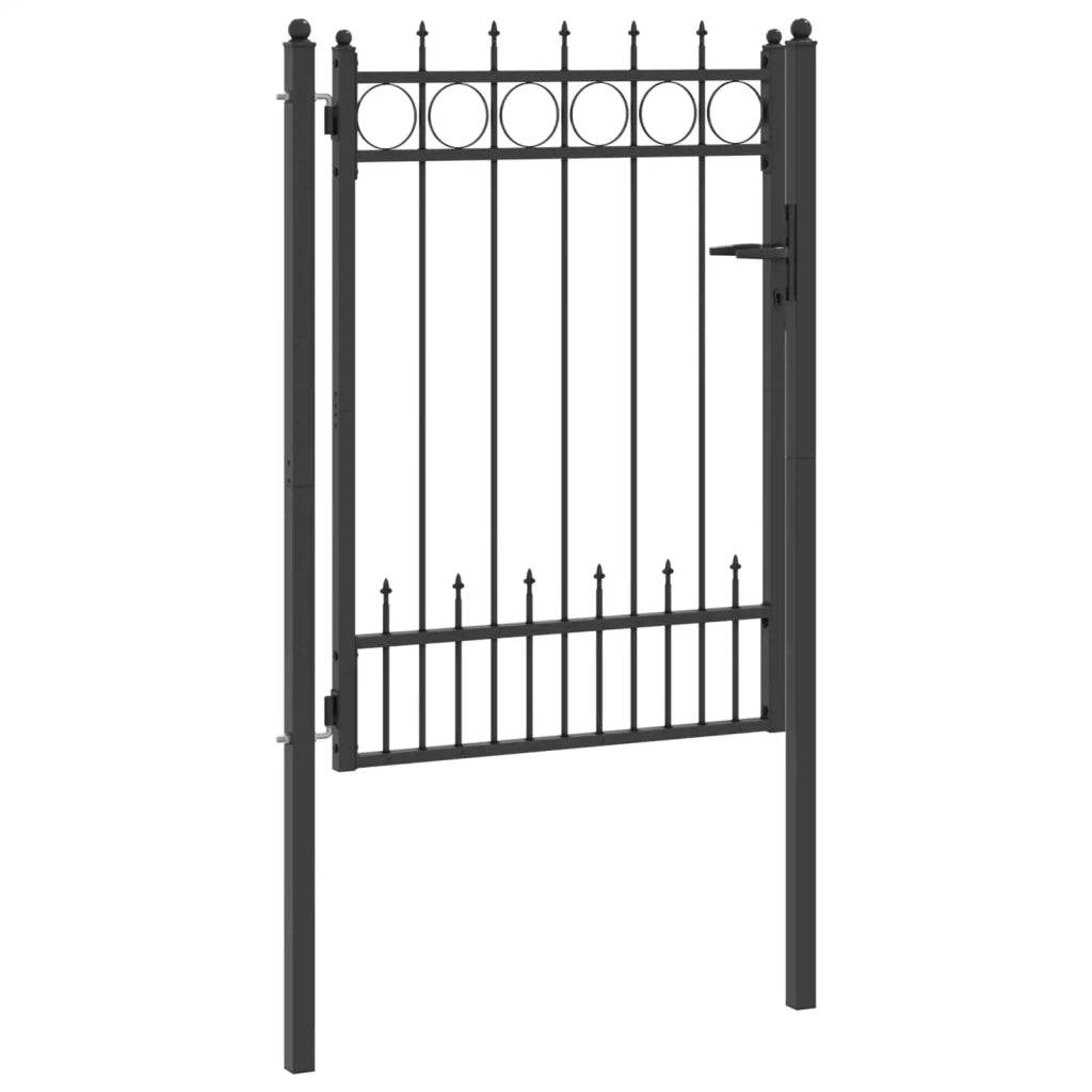 Cancello per recinzione HORST Acciaio Nero Bloccabile CFW1442156