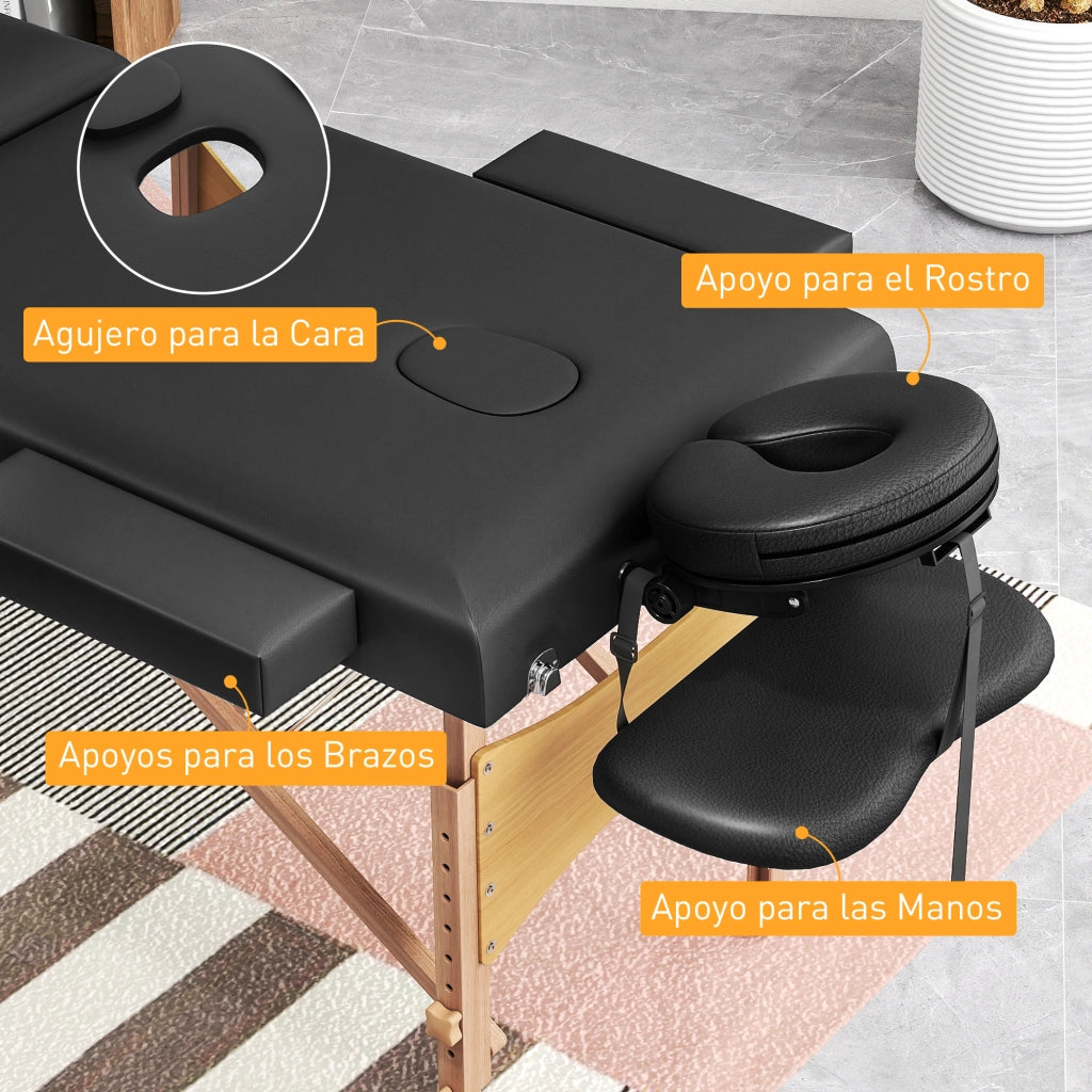 Letto singolo in legno con testiera imbottita e braccioli ¨C Minimal ¨C 215x60x62-89 cm nero