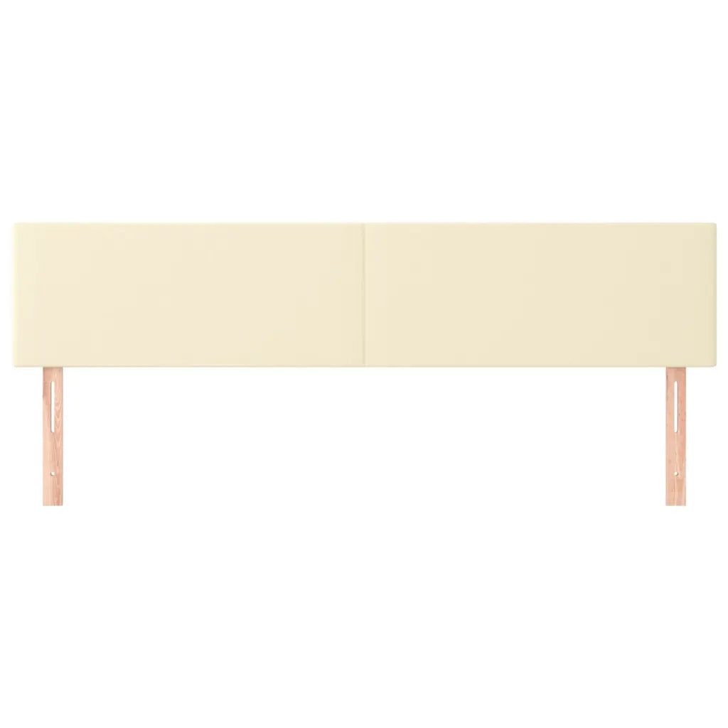 Testiera | Testata Crema 180x5x78/88 cm in Similpelle