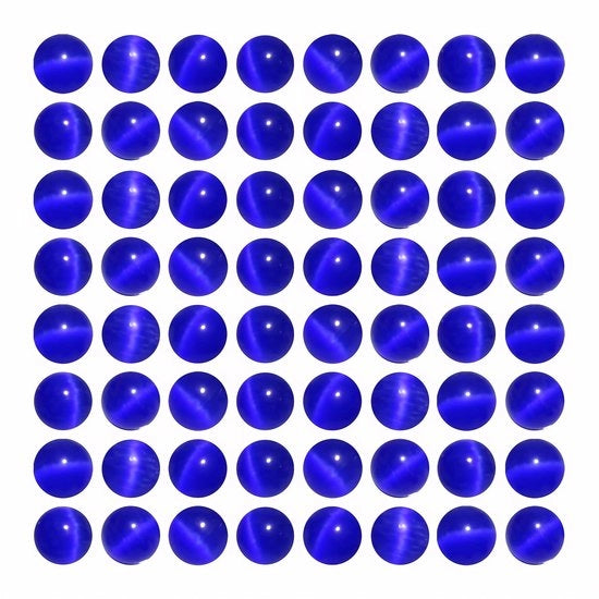 MJDCB 45 pezzi di cristallo azzurro smeraldo, occhielli rotondi 8 mm, cristalli isolati per gioielli, bracciali, collane, orecchini e accessori