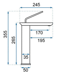 Rubinetto Da Lavabo Rea Modo Black High