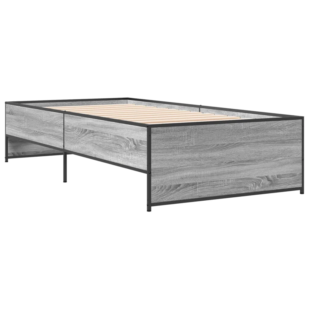 Giroletto senza Materasso-Struttura Letto Rovere Sonoma 90x190 cm 252563